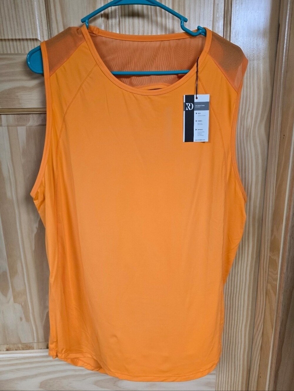 Active Women's Orange Sleeveless Performance Tank